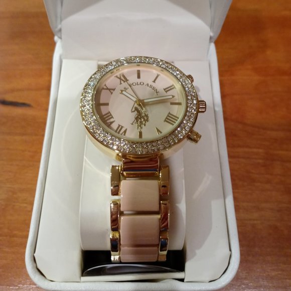 U. S. Polo NWT Pink and Gold Watch - Picture 1 of 7